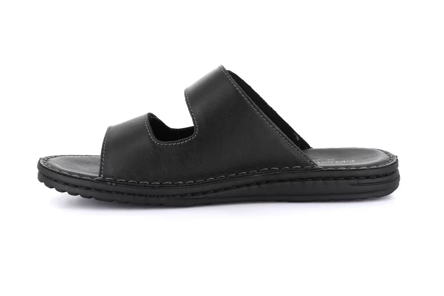 Grunland CI3081 Ciabatta doppia fascia in pelle | LAPO