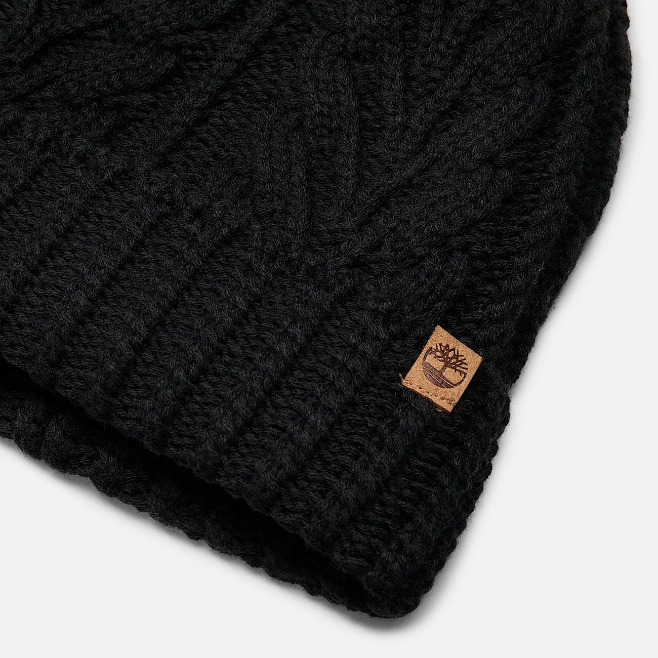 Timberland A65U2 Berretto a Trecce con Pompon