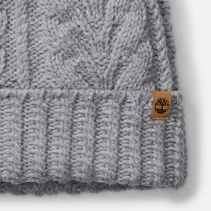Timberland A65U2 Berretto a Trecce con Pompon