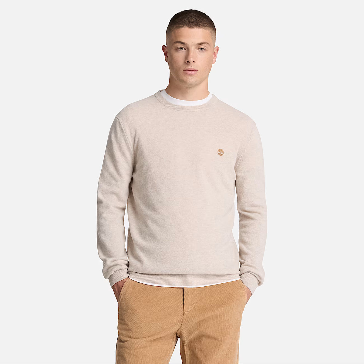 Timberland 0YHAV Maglione Girocollo in Lana Merino Cohas Brook da Uomo