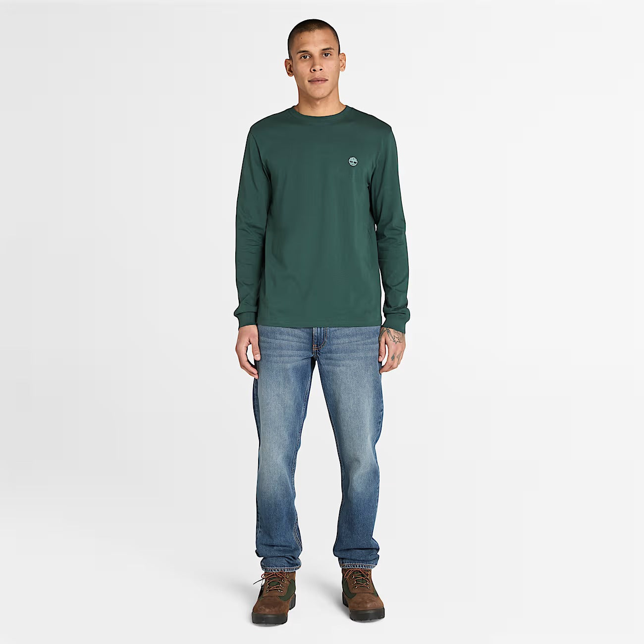 Timberland A2BQ3 T-shirt a Maniche Lunghe Dunstan River da Uomo