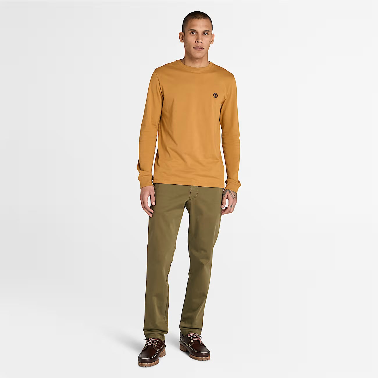 Timberland A2BQ3 T-shirt a Maniche Lunghe Dunstan River da Uomo