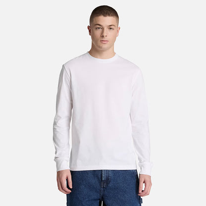 Timberland 0YHBT T-shirt a Maniche Lunghe con Ricamo Dunstan River Slim da Uomo