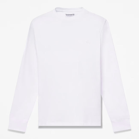 Timberland 0YHBT T-shirt a Maniche Lunghe con Ricamo Dunstan River Slim da Uomo