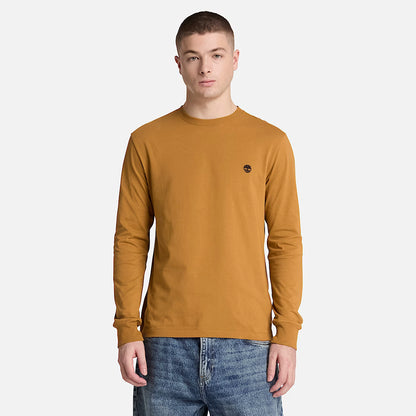 Timberland 0YHBT T-shirt a Maniche Lunghe con Ricamo Dunstan River Slim da Uomo