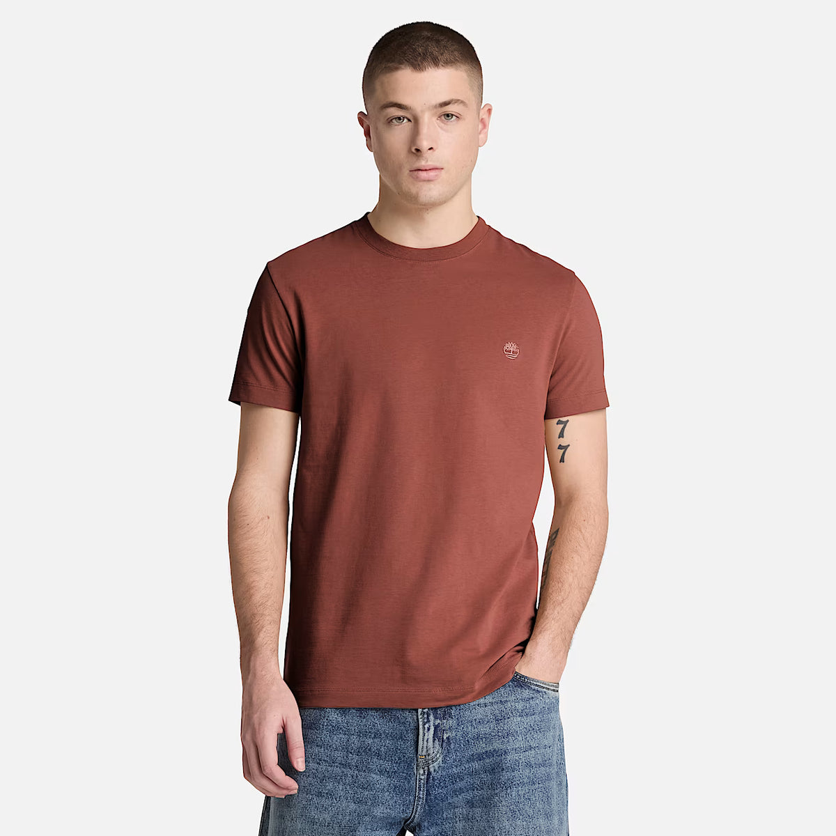 Timberland 0YHBU T-shirt Slim a Maniche Corte Dunstan River da Uomo