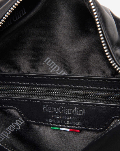 Nero Giardini E443715D Borsa a spalla da donna in pelle nero