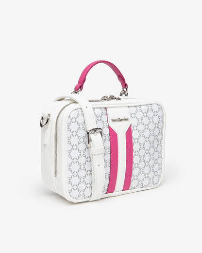 Nero Giardini E443751D borsa a mano da donna in materiale tecnico bianco