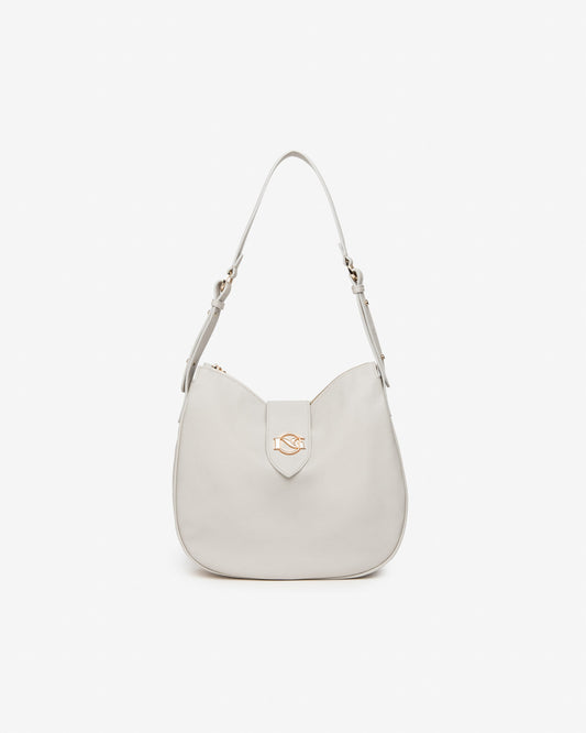 Nero Giardini E443780D borsa a spalla da donna in materiale tecnico latte