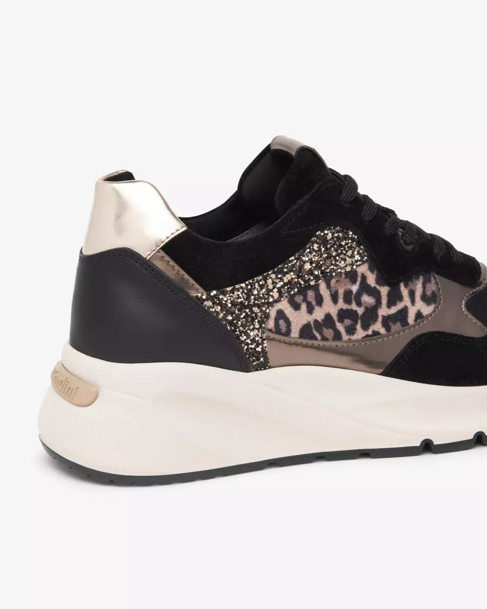 Nero Giardini E512864D Sneakers Donna in Suede, Pelle e Materiale Tecnico