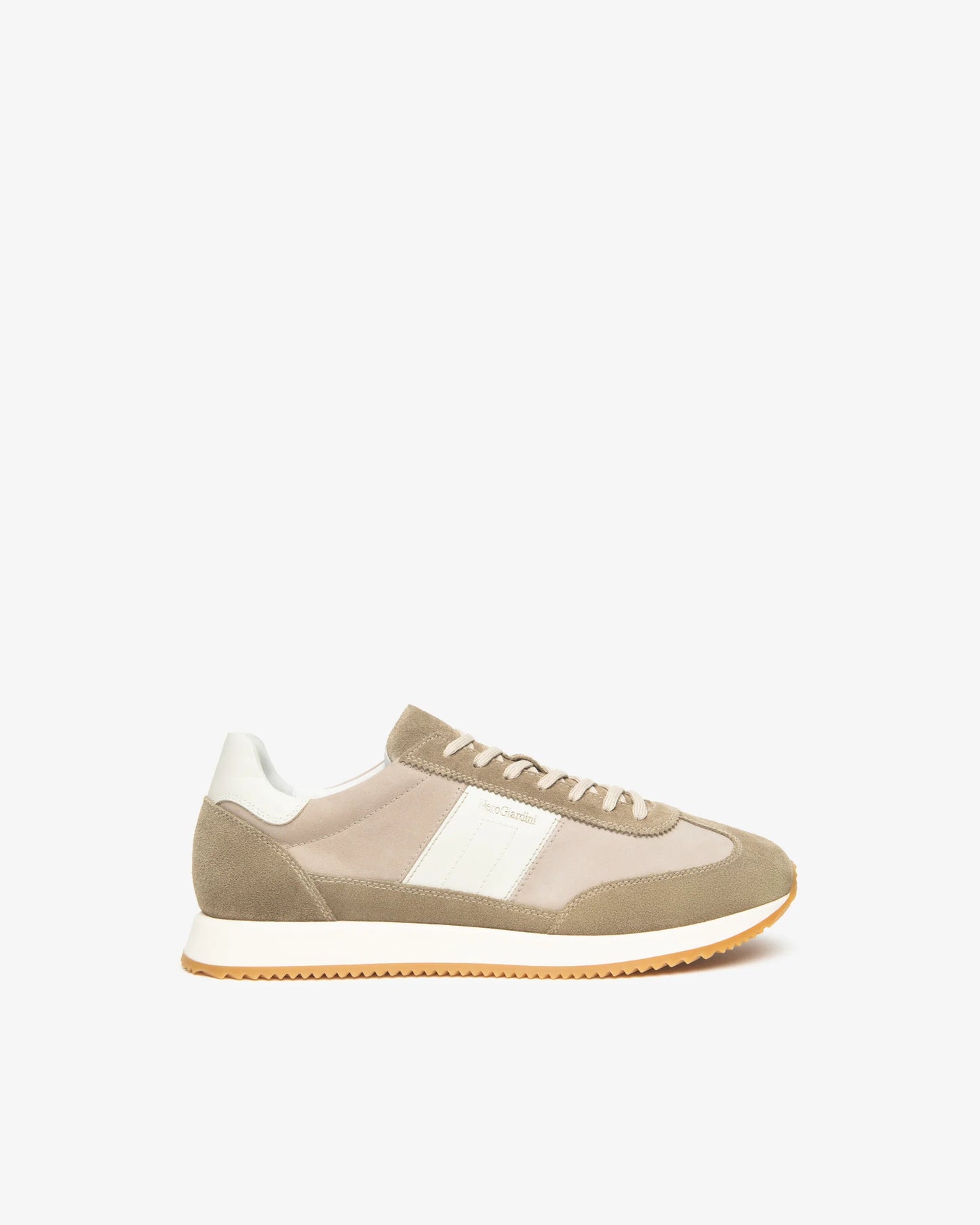 Nero Giardini E601110U Sneakers da uomo in pelle e camoscio