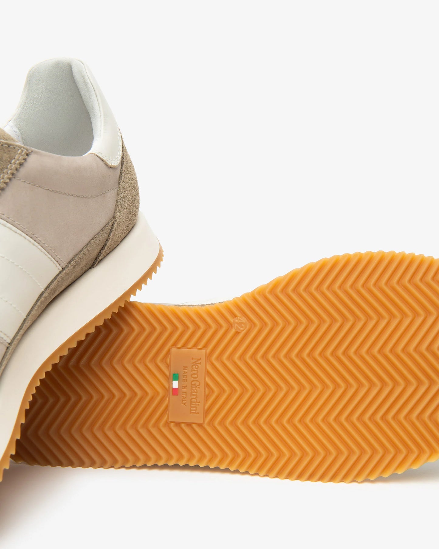 Nero Giardini E601110U Sneakers da uomo in pelle e camoscio