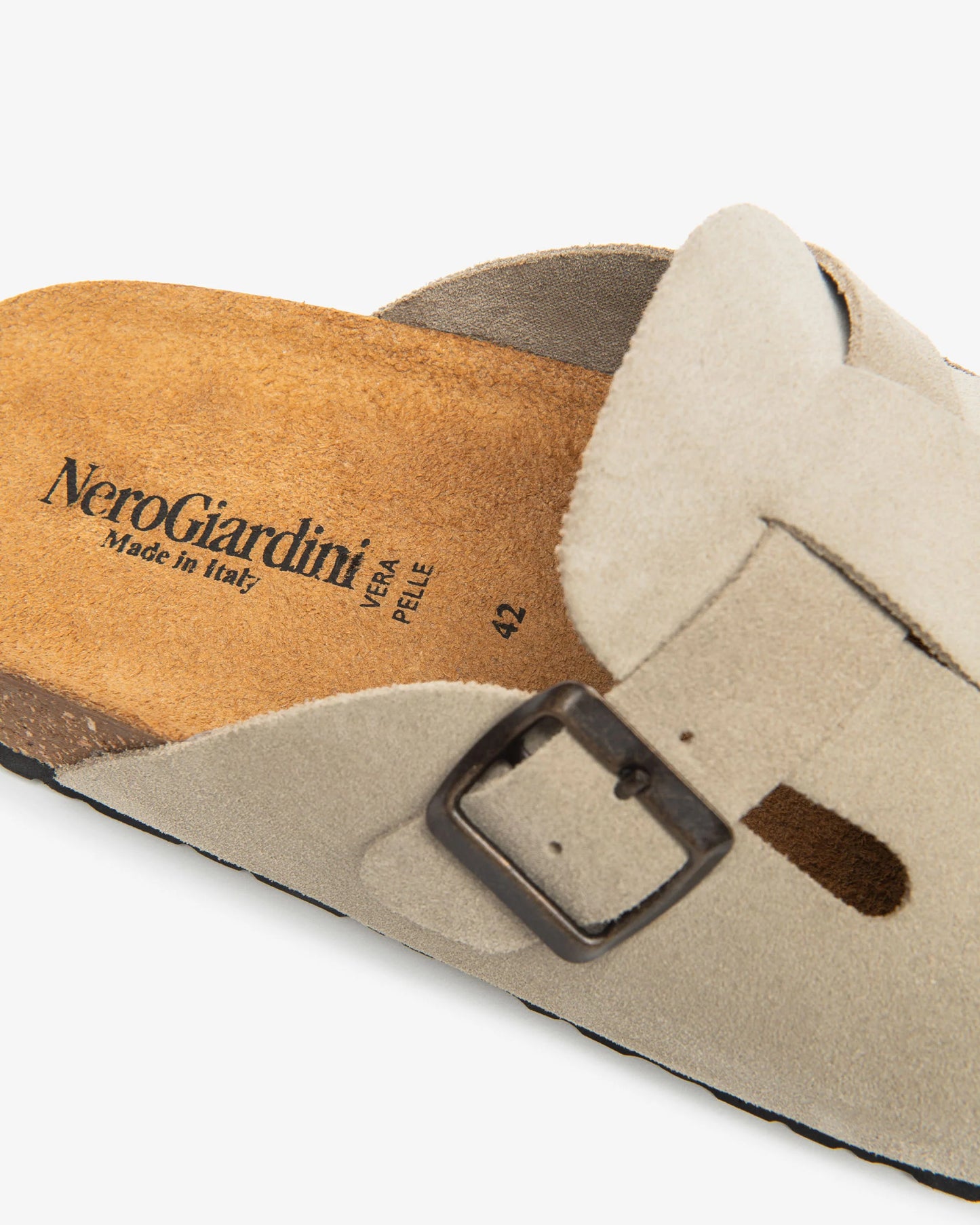 Nero Giardini E601200U Ciabatte Uomo in Camoscio