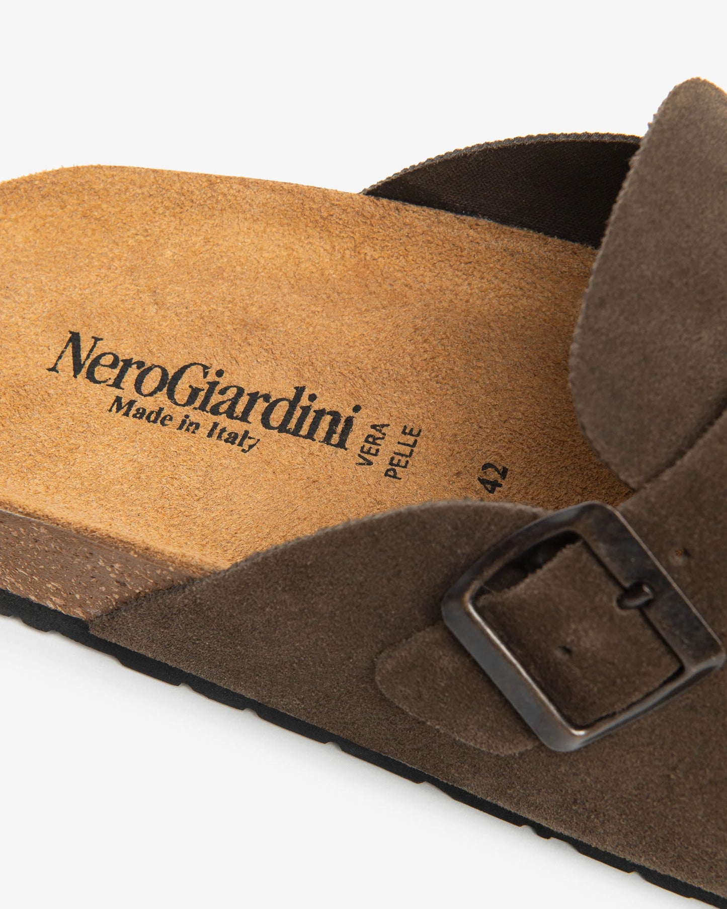 Nero Giardini E601200U Ciabatte Uomo in Camoscio