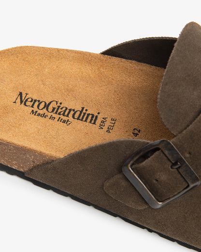 Nero Giardini E601200U Ciabatte Uomo in Camoscio