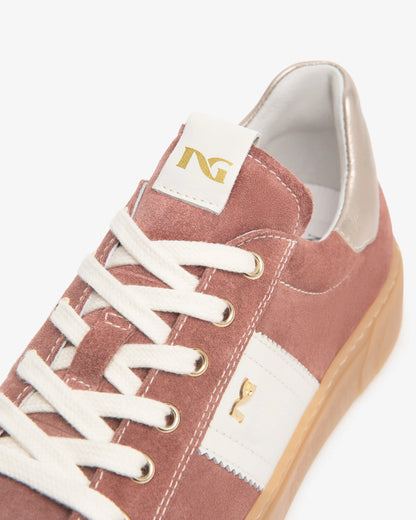 Nero Giardini E613004D Sneakers da donna in pelle scamosciata e pelle