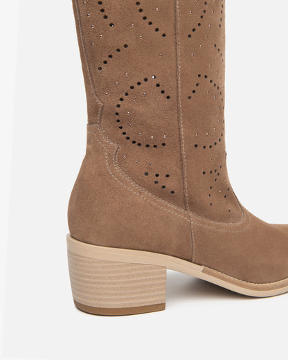 Nero Giardini E615122D Stivali da donna in camoscio