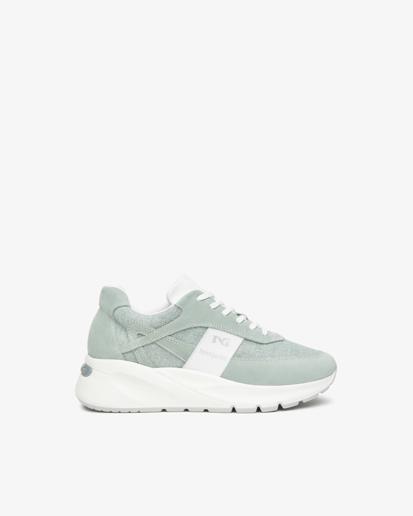 Nero Giardini E615182D Sneakers da donna in pelle scamosciata e tessuto