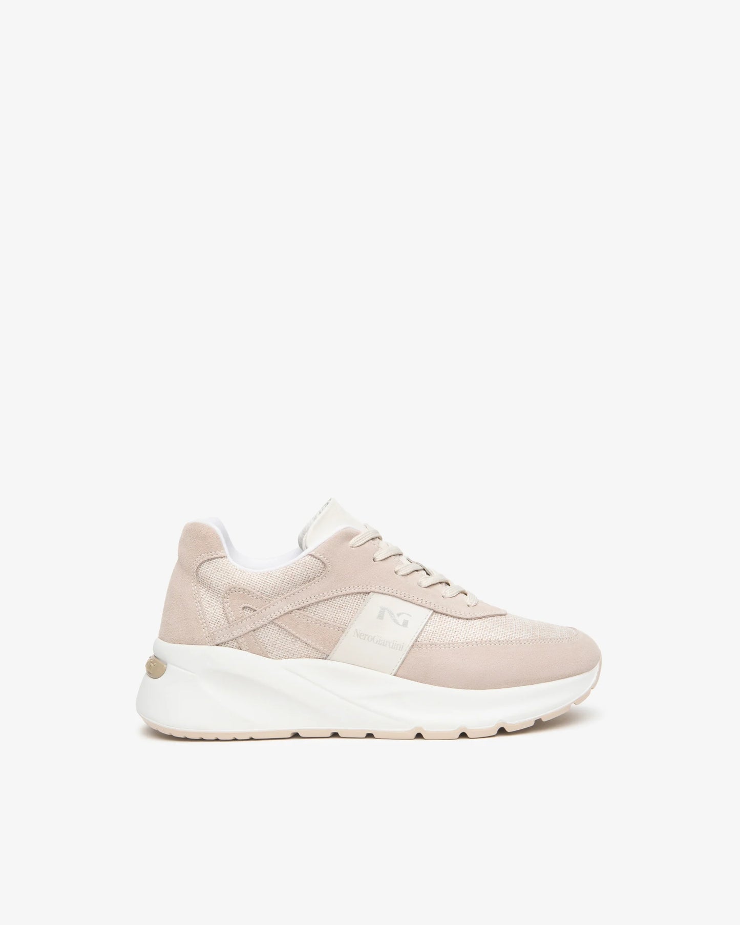 Nero Giardini E615182D Sneakers da donna in pelle scamosciata e tessuto