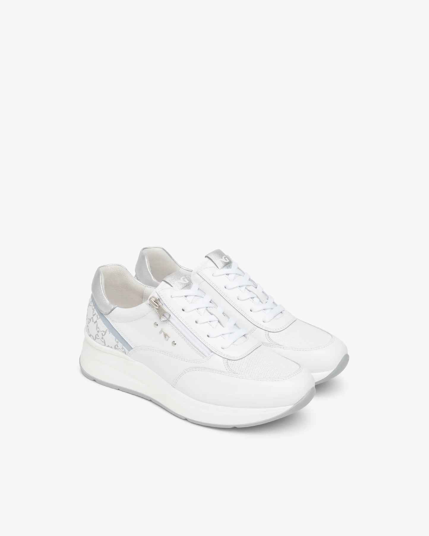Nero Giardini E615190D Sneakers da donna in pelle e tessuto tecnico
