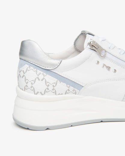 Nero Giardini E615190D Sneakers da donna in pelle e tessuto tecnico