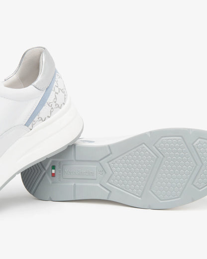 Nero Giardini E615190D Sneakers da donna in pelle e tessuto tecnico