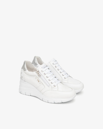 Nero Giardini E615221D Sneakers da donna in pelle e tessuto tecnico