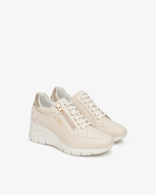 Nero Giardini E615221D Sneakers Donna in Pelle e Materiale Tecnico