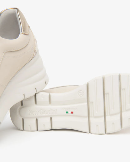 Nero Giardini E615221D Sneakers Donna in Pelle e Materiale Tecnico