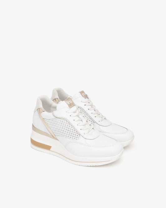 Nero GiardiniE615234D Sneakers da donna in pelle e tessuto tecnico