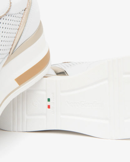 Nero GiardiniE615234D Sneakers da donna in pelle e tessuto tecnico