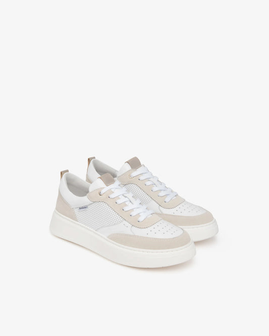 Nero Giardini E615275D Sneakers da donna in pelle scamosciata, pelle e tessuto tecnico