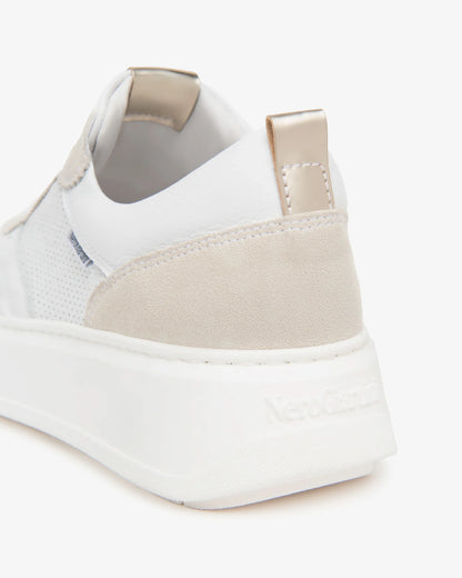 Nero Giardini E615275D Sneakers da donna in pelle scamosciata, pelle e tessuto tecnico