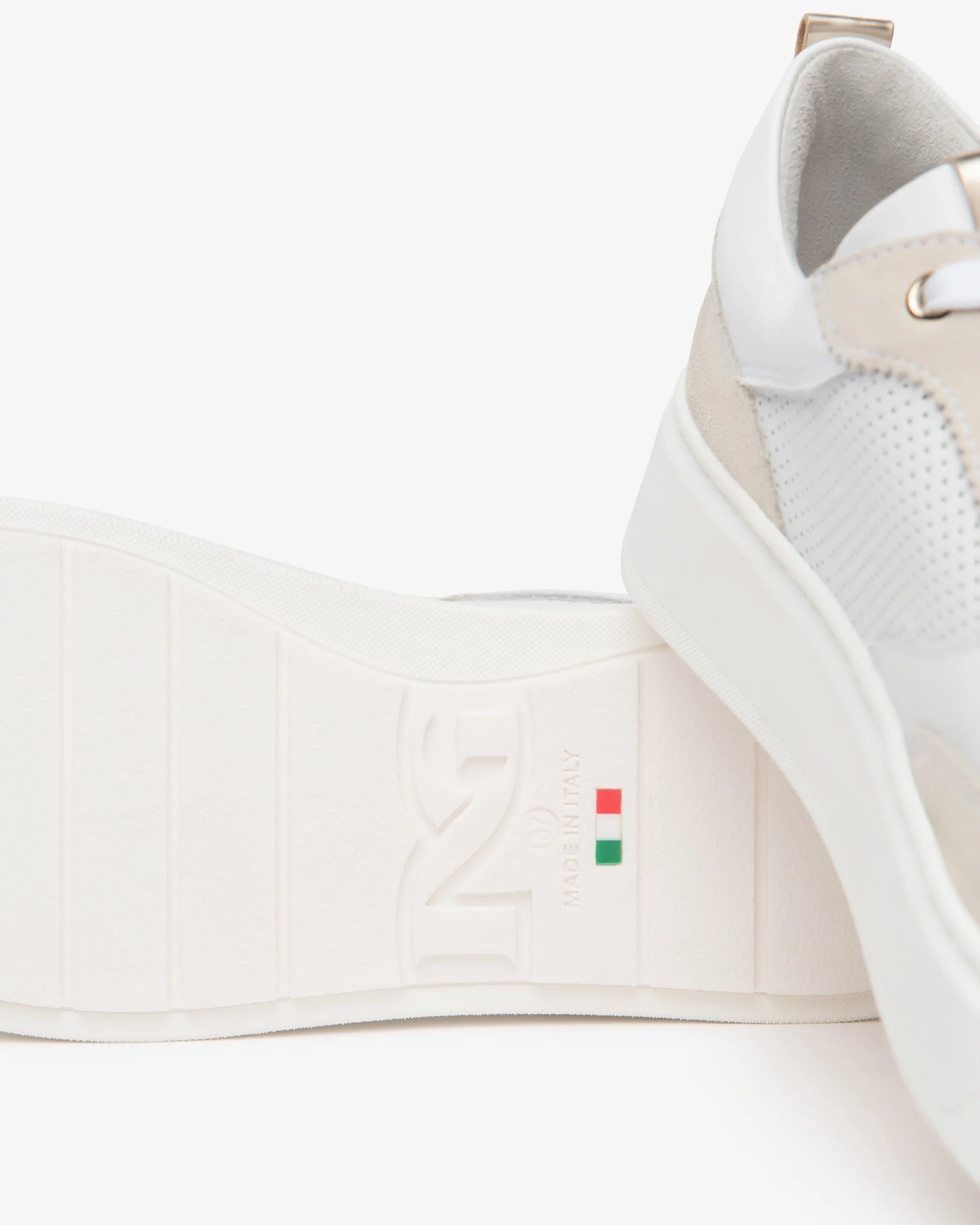 Nero Giardini E615275D Sneakers da donna in pelle scamosciata, pelle e tessuto tecnico