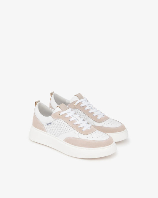 Nero Giardini E615275D Sneakers da donna in pelle scamosciata, pelle e tessuto tecnico