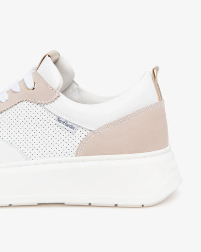 Nero Giardini E615275D Sneakers da donna in pelle scamosciata, pelle e tessuto tecnico