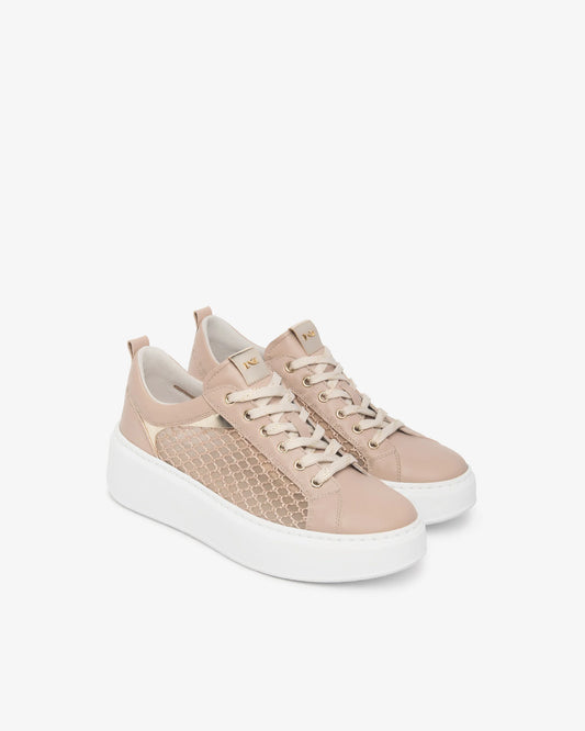 Nero Giardini E615292D Sneakers Donna in Pelle, Tela e Materiale Tecnico