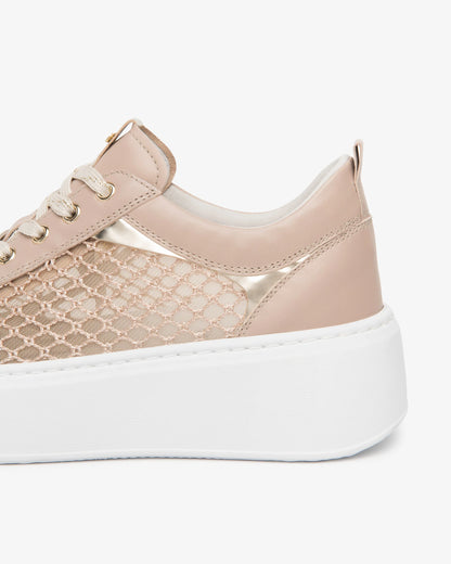 Nero Giardini E615292D Sneakers Donna in Pelle, Tela e Materiale Tecnico