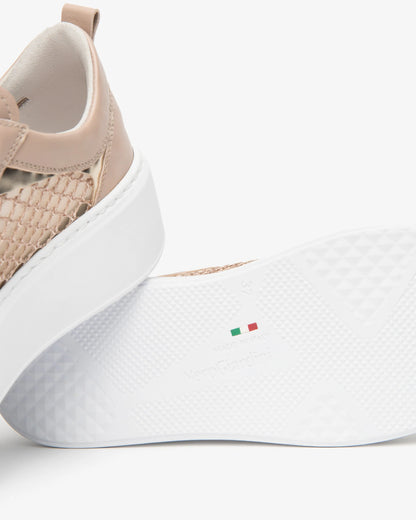 Nero Giardini E615292D Sneakers Donna in Pelle, Tela e Materiale Tecnico