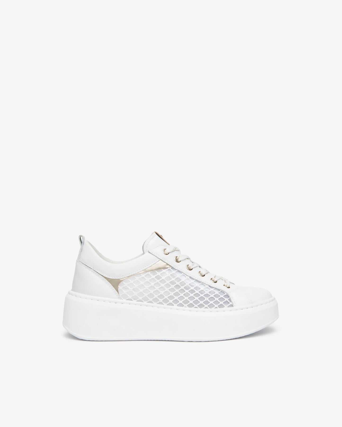 Nero Giardini E615292D Sneakers da donna in pelle, tela e materiali tecnici