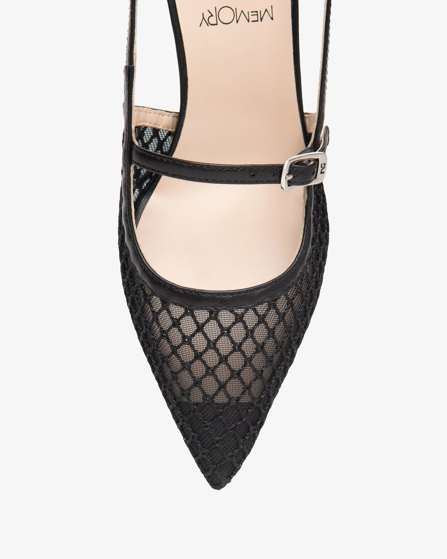 Nero Giardini E615473D Slingback in pelle e tessuto da donna