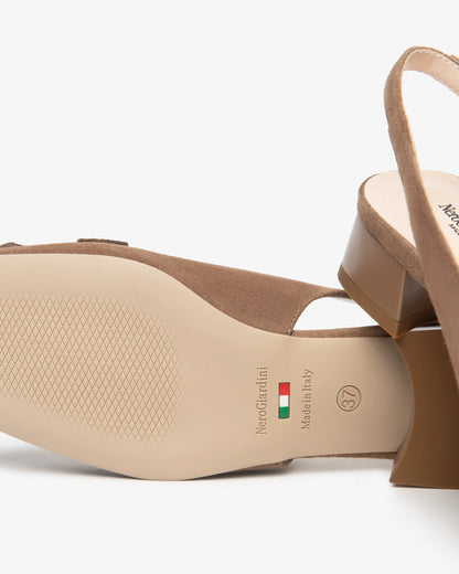 Nero Giardini E615501D Sling-Back Donna in Suede