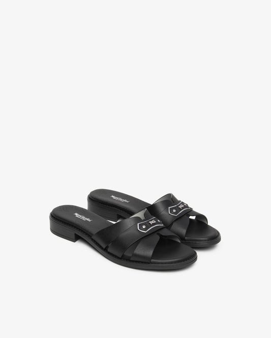 Nero Giardini E615893D Ciabatte Donna in Pelle e Materiale Tecnico