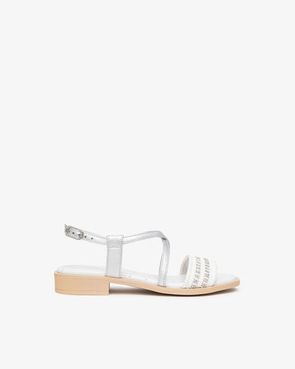 Nero Giardini E615900D Sandali Donna in Pelle e Tessuto