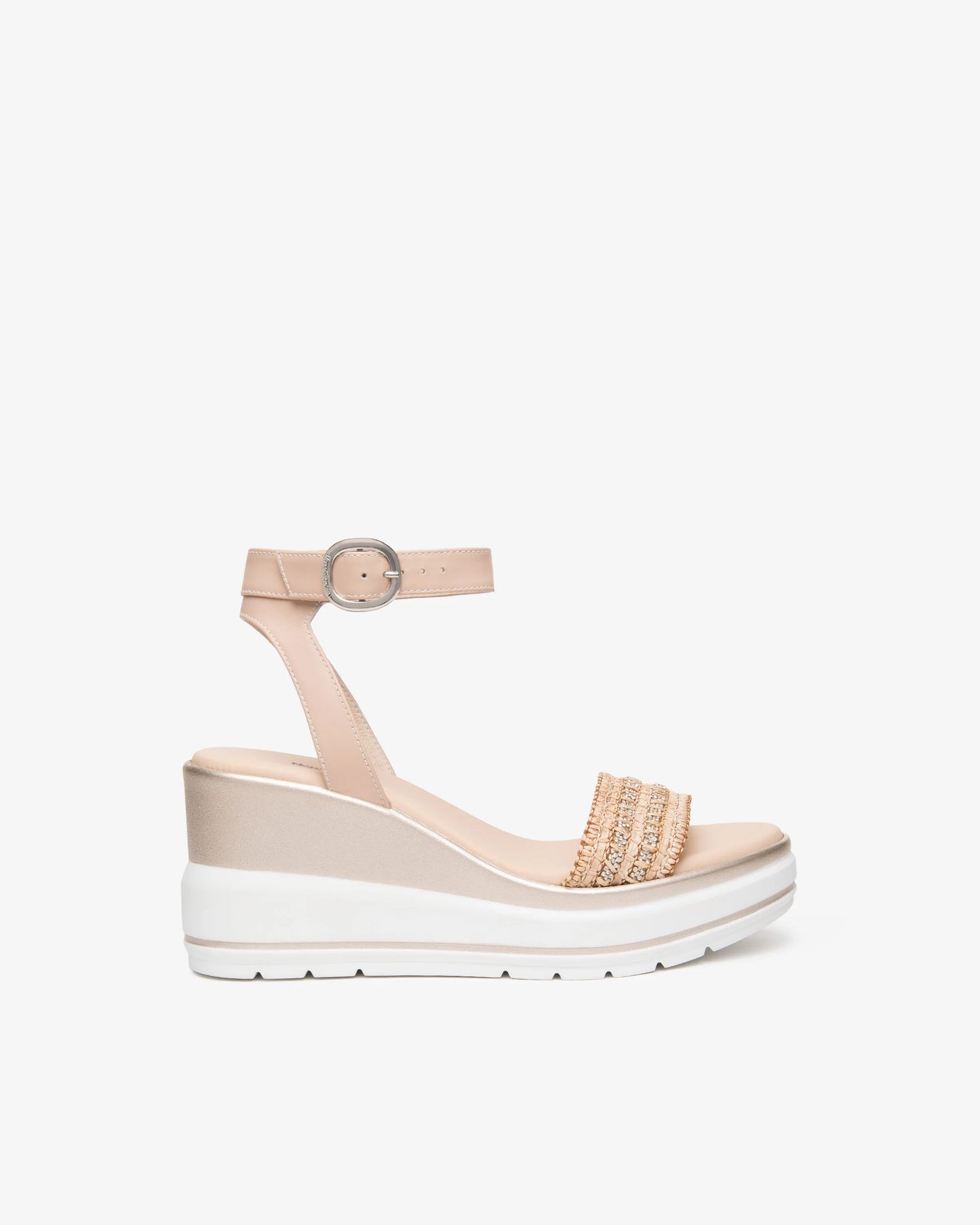 Nero Giardini E615960D Sandali Donna in Pelle e Tessuto