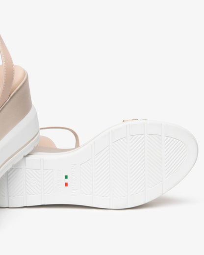Nero Giardini E615960D Sandali Donna in Pelle e Tessuto