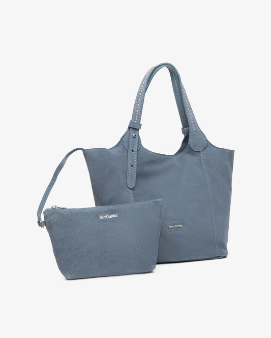 Nero Giardini E644145D Borsa a Spalla da Donna in Camoscio