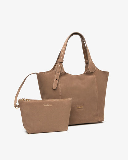 Nero Giardini E644145D Borsa a Spalla da Donna in Camoscio