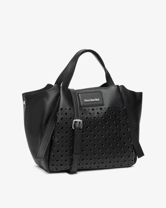 Nero Giardini E644230D Borsa a Spalla da Donna in Pelle