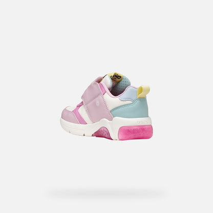 Geox J66M4D 000BC Fadinlight bambina sneakers Hello Kitty con luci